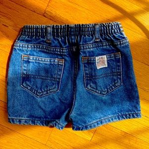 Vintage Ralph Lauren Polo Jeans Co jean shorts with iconic American flag logo